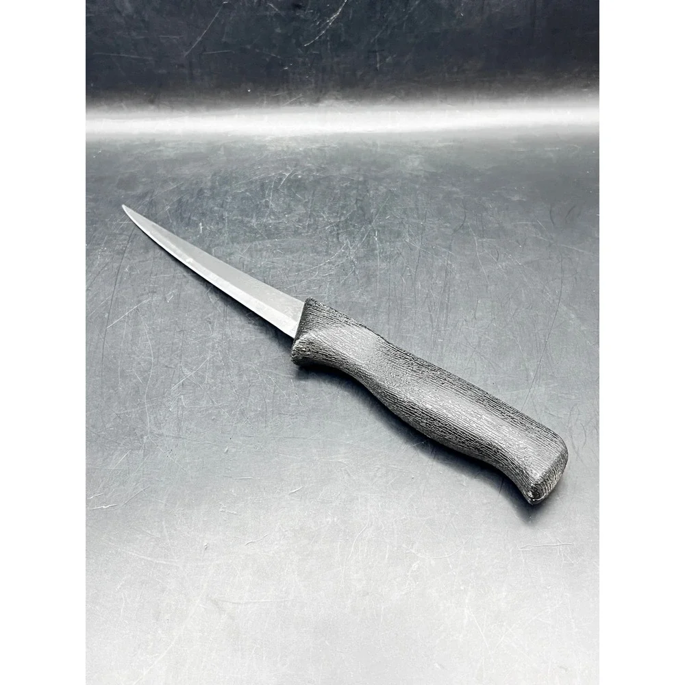 American Angler Fillet Knife Surgical Stainless Steel Blade Black Handle 9.25